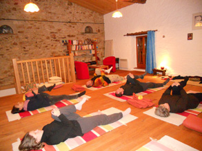 Séance de yoga