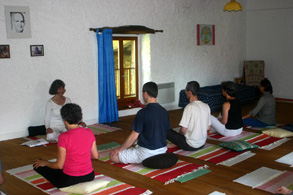 Séance de yoga