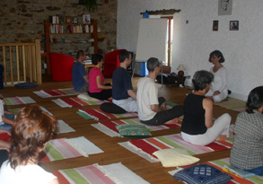 Séance de yoga