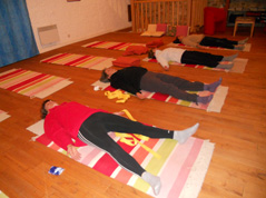 Séance de yoga