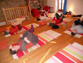 Séance de yoga