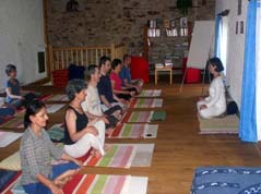 Séance de yoga