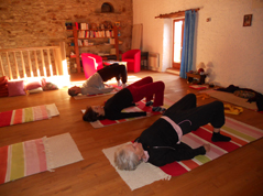 Séance de yoga