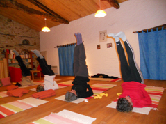 Séance de yoga